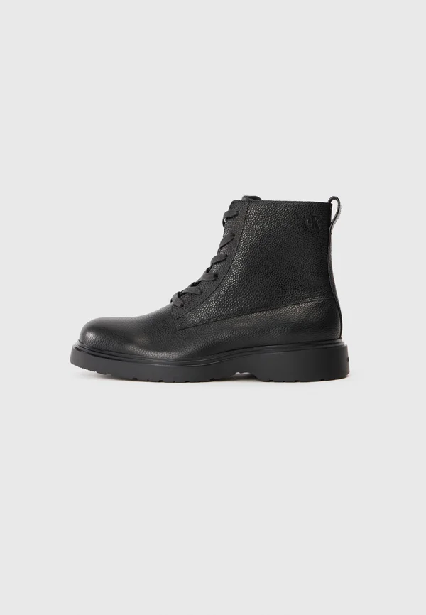 COMBAT - Schnürstiefelette - triple black