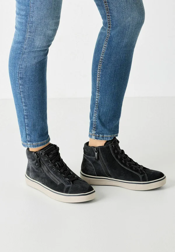 COMFORT SNEAKER - Sneaker high - navy suede