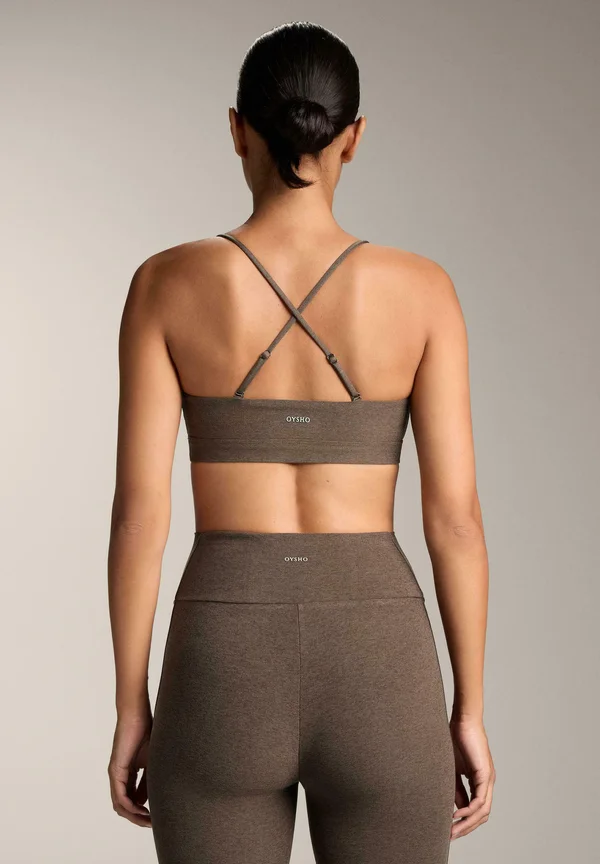 COMFORTLUX LIGHT-SUPPORT WITH CROSSOVER STRAPS - Sport-BH mit leichter Stützkraft - brown