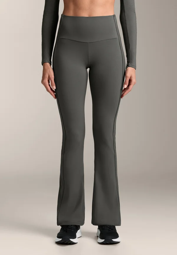 COMFORTLUX RISE SIDE FLARE  - Stoffhose - grey
