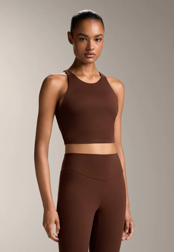 COMFORTLUX STRAP WITH CUPS - Top - mottled brown