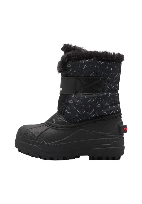 COMMANDER™ UNISEX - Snowboot/Winterstiefel - black/bright red