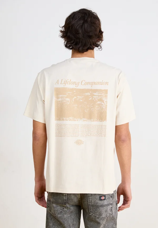 COMPANION SCRIPT TEE - T-Shirt print - whitecap gray