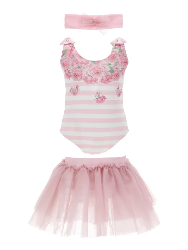 COMPLETO RIGA SET - Bikini - bianco/rosafairytale
