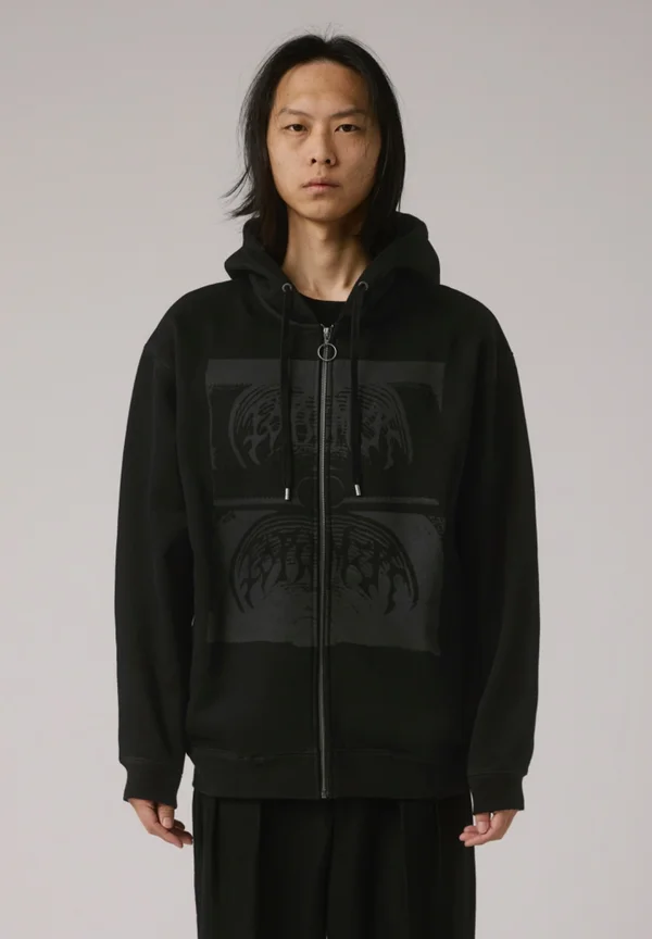 COMPLICRUX HOOD - Sweatjacke - worn black