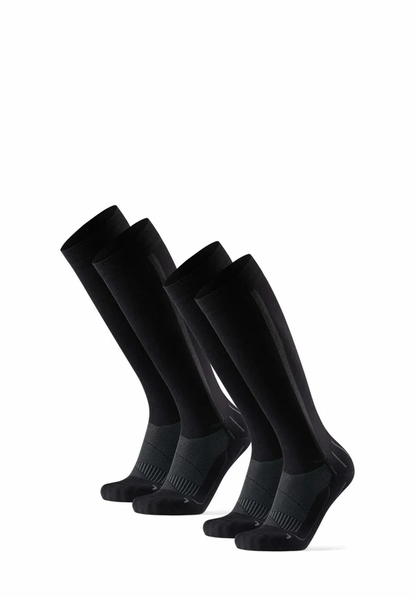 COMPRESSION 2-PACK - Kniestrümpfe - black/grey