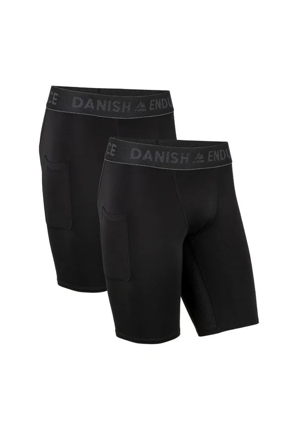 COMPRESSION 2 PACK - Kurze Sporthose - black