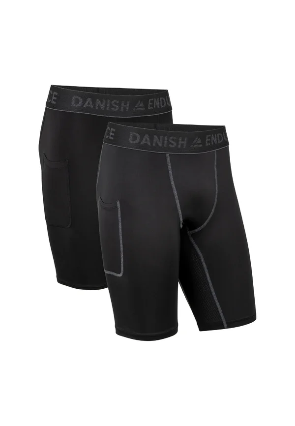 COMPRESSION 2 PACK - Kurze Sporthose - black/black grey