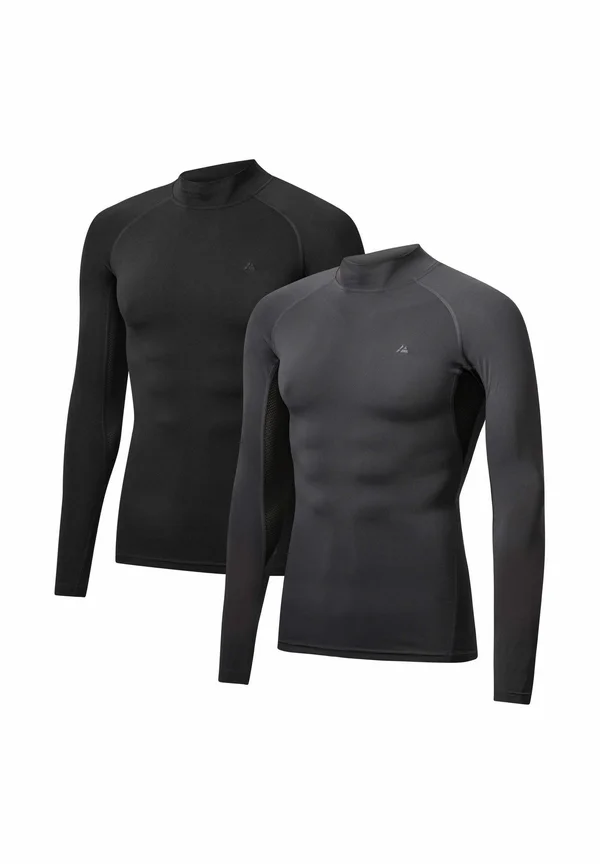 COMPRESSION 2-PACK - Langarmshirt - black grey