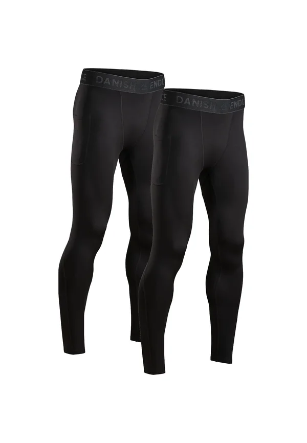 COMPRESSION 2 PACK - Unterhose lang - black