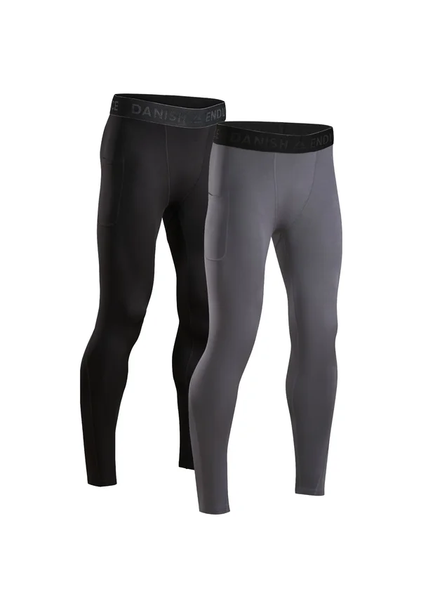COMPRESSION 2 PACK - Unterhose lang - black/grey