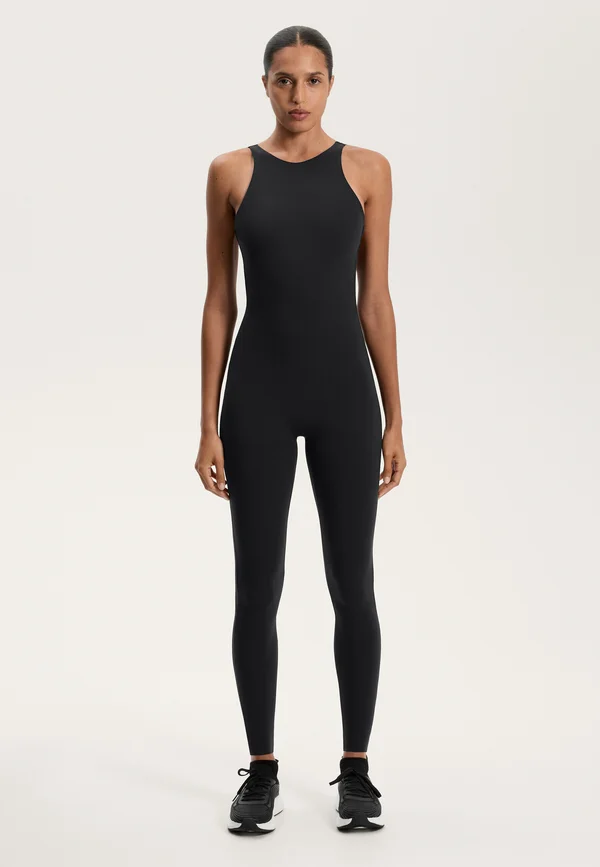 COMPRESSIVE LONG WITH BACK STRAPS - Jumpsuit - black