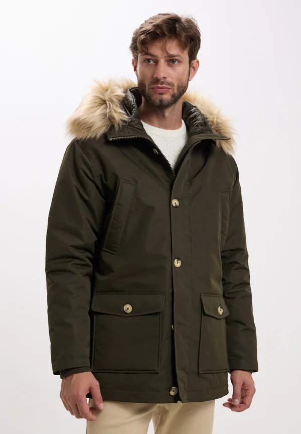 CON CAPPUCCIO - Parka - verde