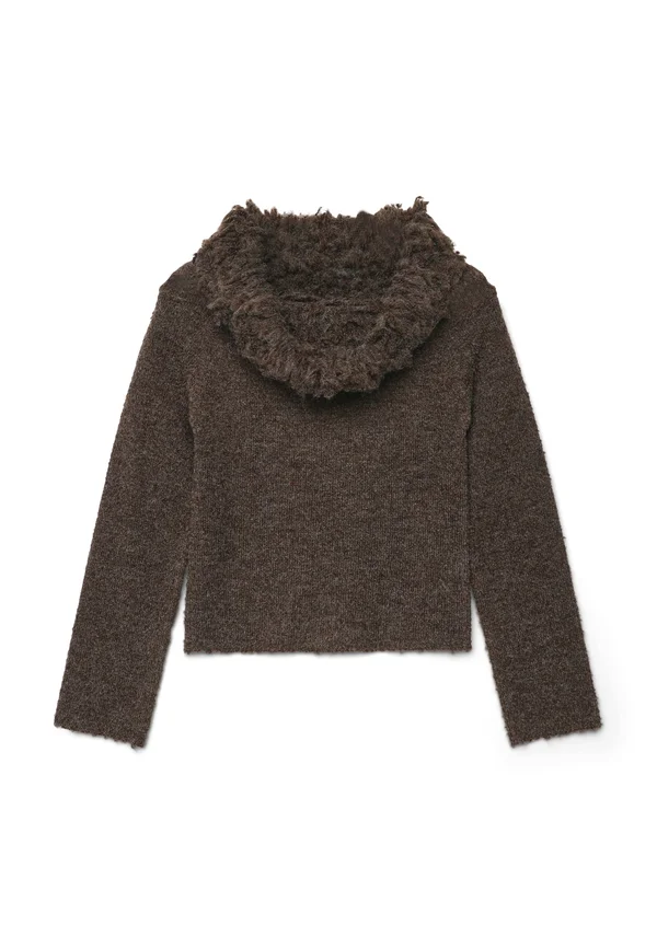 CON FRANGE - Strickpullover - cioccolato