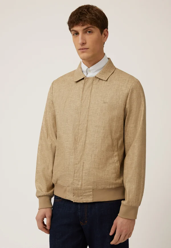 CON LOGO - Leichte Jacke - beige