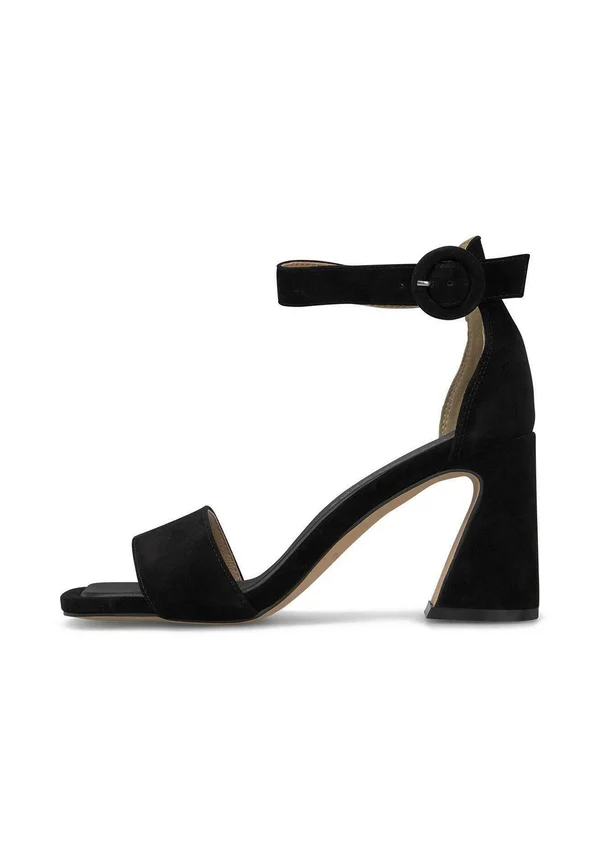 CON PUNTERA Y CIERRE CON HEBILLA - High Heel Sandalette - black