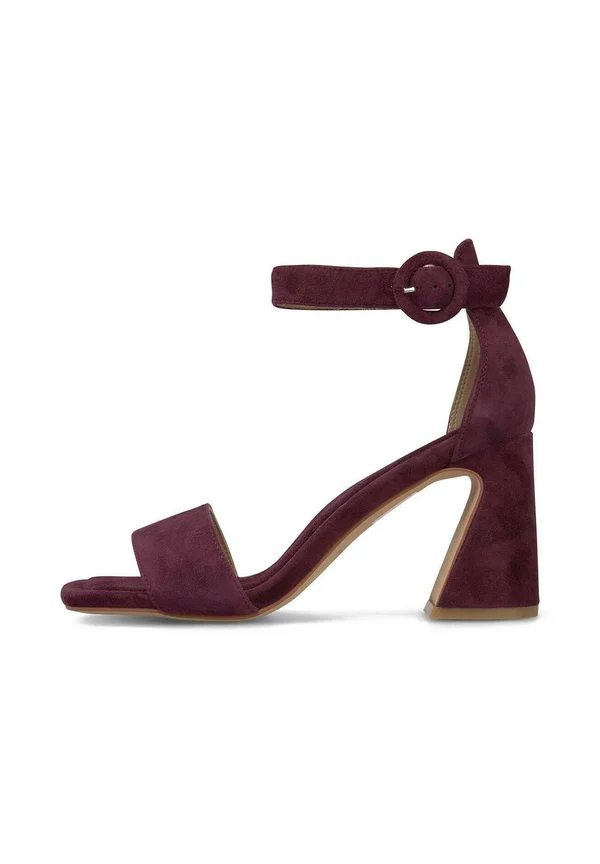 CON PUNTERA Y CIERRE CON HEBILLA - High Heel Sandalette - burdeos