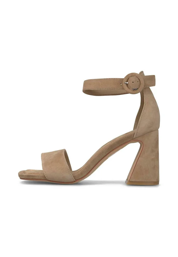 CON PUNTERA Y CIERRE CON HEBILLA - High Heel Sandalette - camel