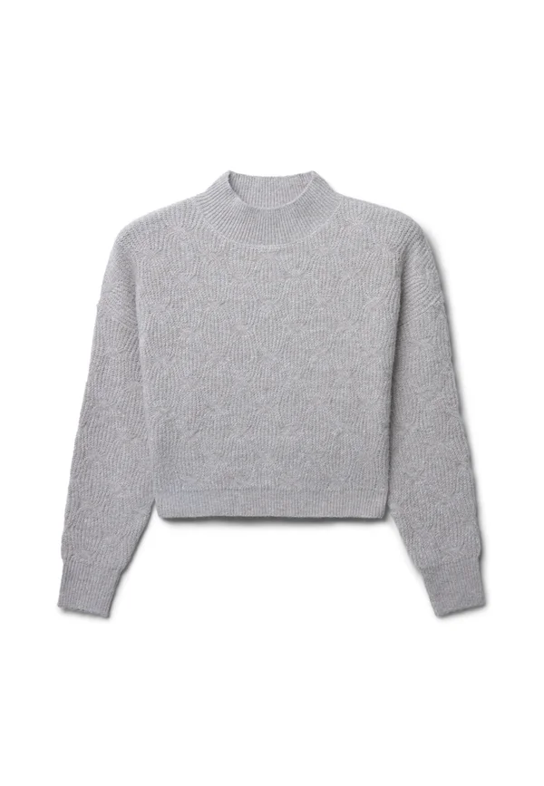 CON TRECCE - Strickpullover - beige melange