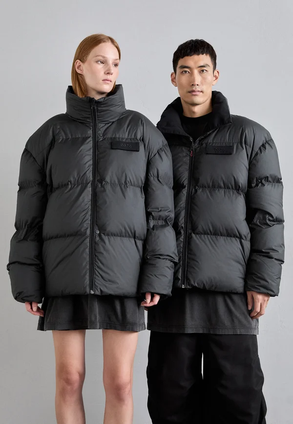 CONCEALED REVERSIBLE JACKET UNISEX - Daunenjacke - black