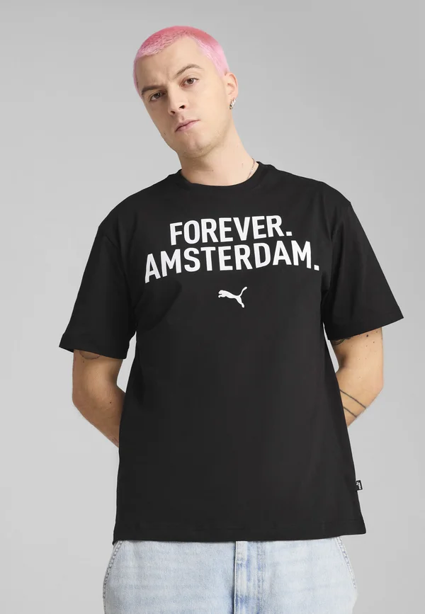 CONCEPT AMSTERDAM RELAXED  - T-Shirt print - black