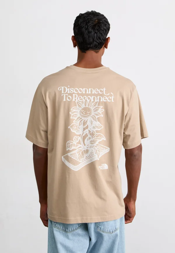 CONNECT RELAXED TEE GRAPHIC - T-Shirt print - mushroom grey