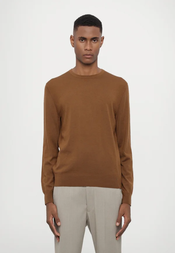 CONNOR - Strickpullover - dark honey