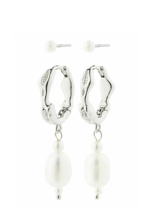 CONSTANCE 2-IN-1 SET - Ohrringe - silver