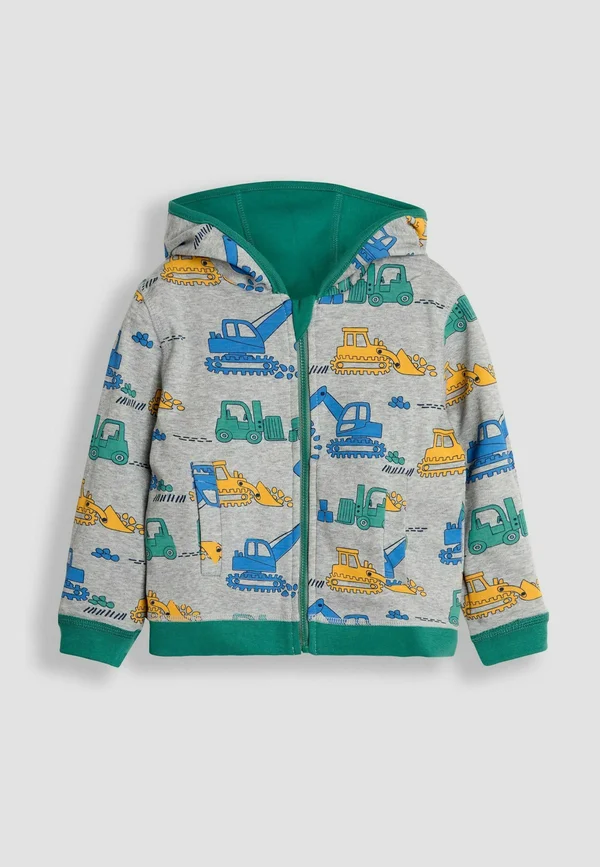 CONSTRUCTION APPLIQUE REVERSIBLE - REGULAR FIT - Sweatjacke - green