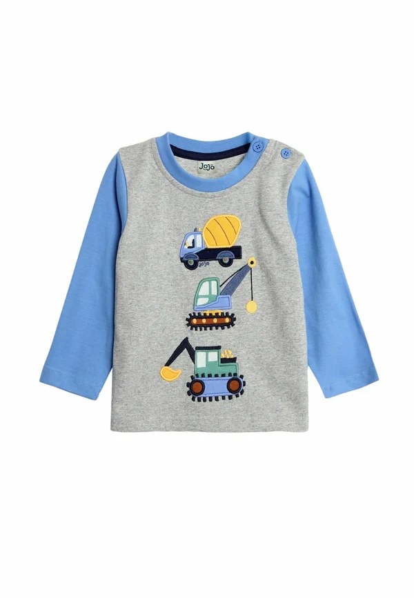 CONSTRUCTION VEHICLE APPLIQUE REGULAR FIT - Langarmshirt - marl grey