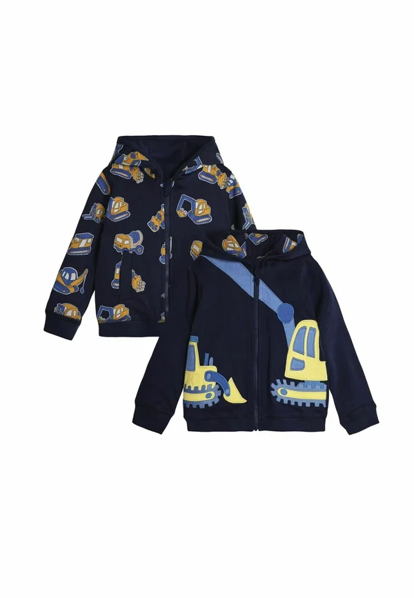 CONSTRUCTION VEHICLE APPLIQUE REVERSIBLE REGULAR FIT - Sweatjacke - navy