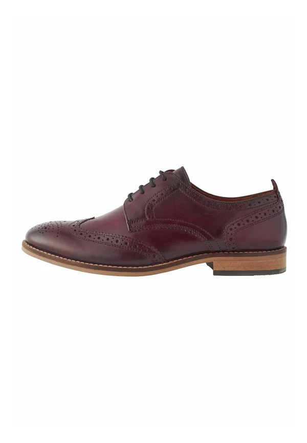 CONTRAST BROGUES FIT - REGULAR FIT - Schnürer - burgundy red
