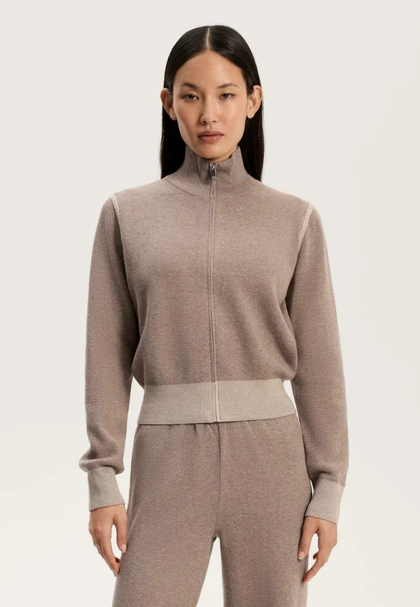 CONTRAST DETAILS - Strickjacke - pink