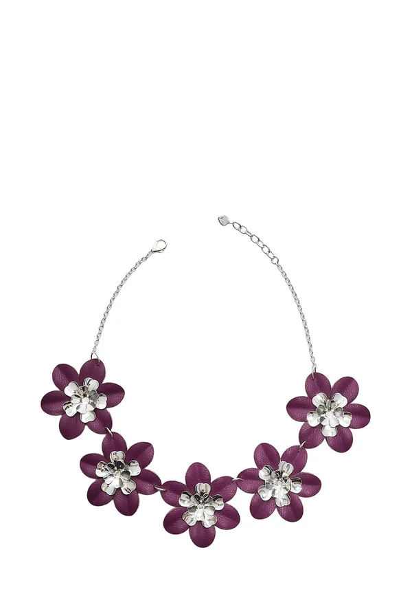 CONTRAST EFFECT FLOWER - Halskette - dark purple