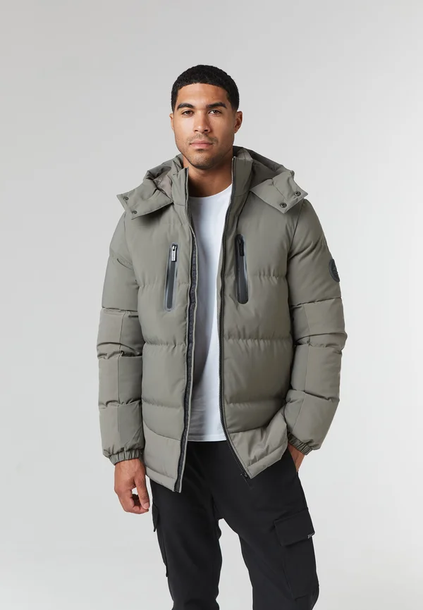 CONTRAST PUFFER - Winterjacke - washed khaki