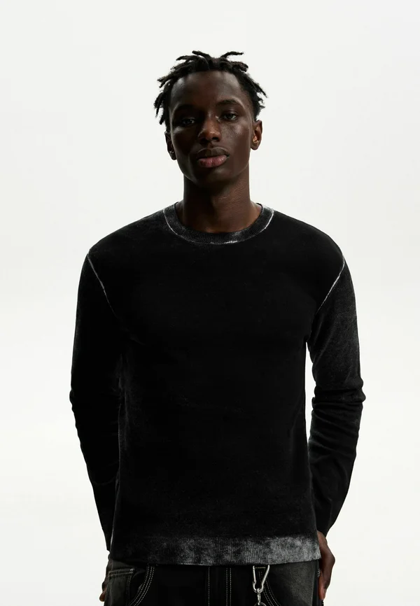 CONTRAST - Strickpullover - black