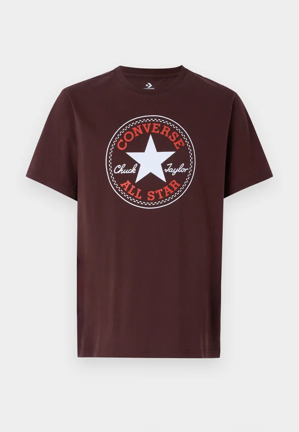 CONVERSE GO TO ALL STAR PATCH STANDARD FIT UNISEX - T-Shirt print - rugged brown