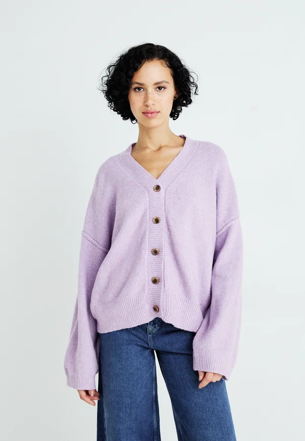 COOL OF THE NIGHT CARDI - Strickjacke - lilac spell