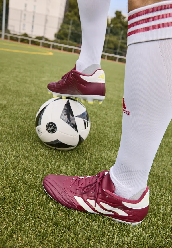 COPA PURE 2 LEAGUE FG - Fußballschuh Nocken - shadow red/footwear white/team solar yellow 2