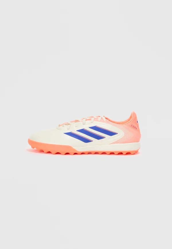 COPA PURE III PRO TURF FOOTBALL BOOTS - Rasen-Fußballschuhe - off white/lucid blue/signal coral