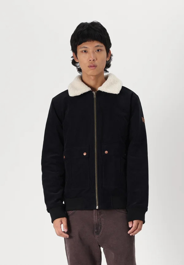 CORDUROY AVIATOR - Bomberjacke - black