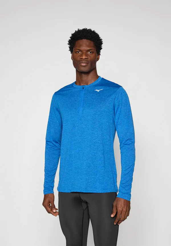 CORE IMPULSE HALF ZIP LONG SLEEVE TEE - Langarmshirt - princess blue