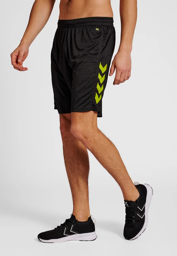CORE  - Kurze Sporthose - black lime popsicle