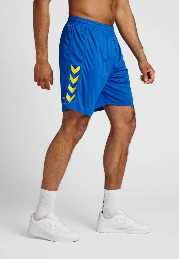 CORE  - Kurze Sporthose - true blue blazing yellow