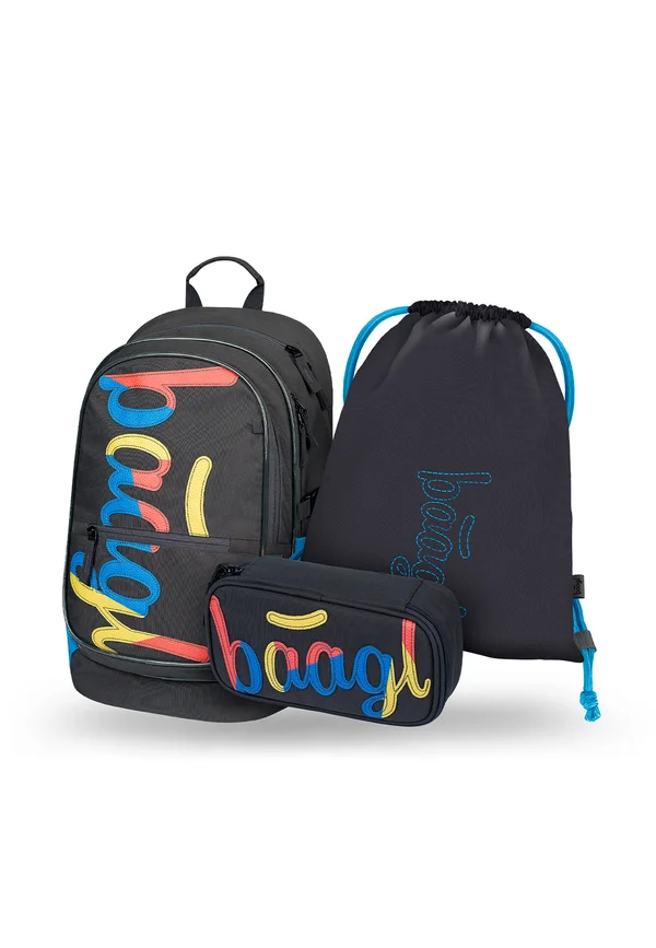 CORE LOGO MIX SET 3TLG - Schulranzen Set - schwarz