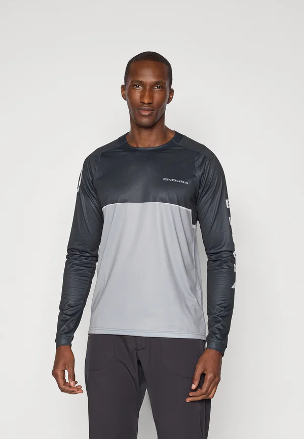 CORE PRINTED TEE - Langarmshirt - schwarz