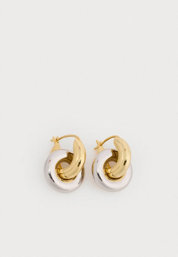 CORE THE PAVE INTERLOCK HOOPS - Ohrringe - gold-coloured
