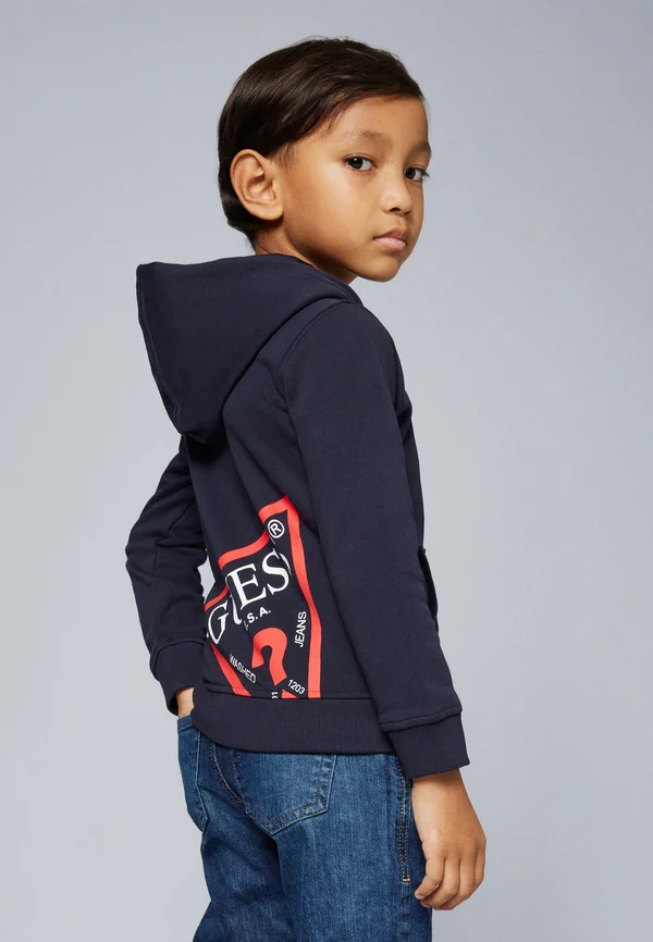 CORE TODDLER KIDS BOY ZIP UP HOODED ACTIVE - Sweatjacke - smart blue