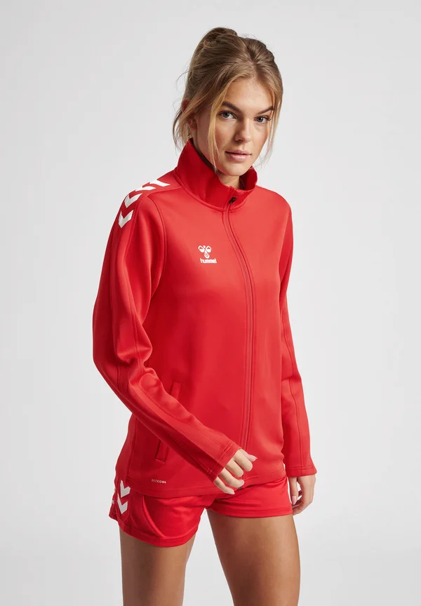 CORE XK - Sweatjacke - true red