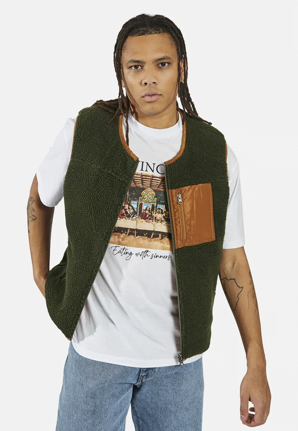 COREY WAISTCOAT REGULAR FIT - Weste - climbing ivy